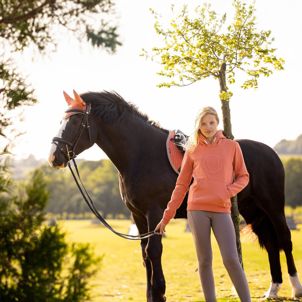 Young Rider Hannah Pop Over Hoodie Apricot