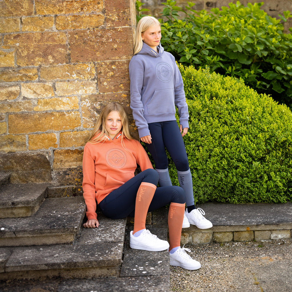 Young Rider Hannah Pop Over Hoodie Apricot