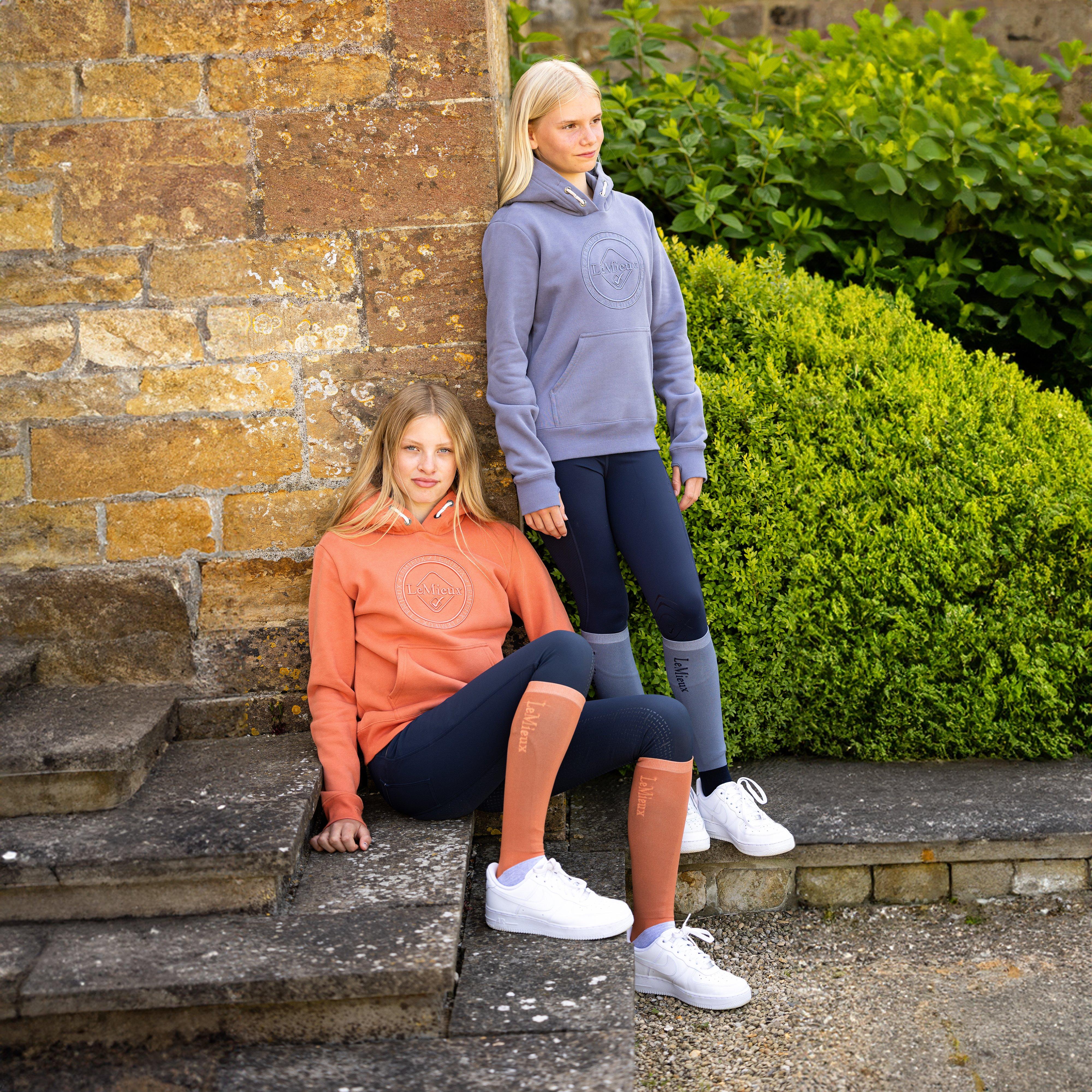 Young Rider Hannah Pop Over Hoodie Apricot