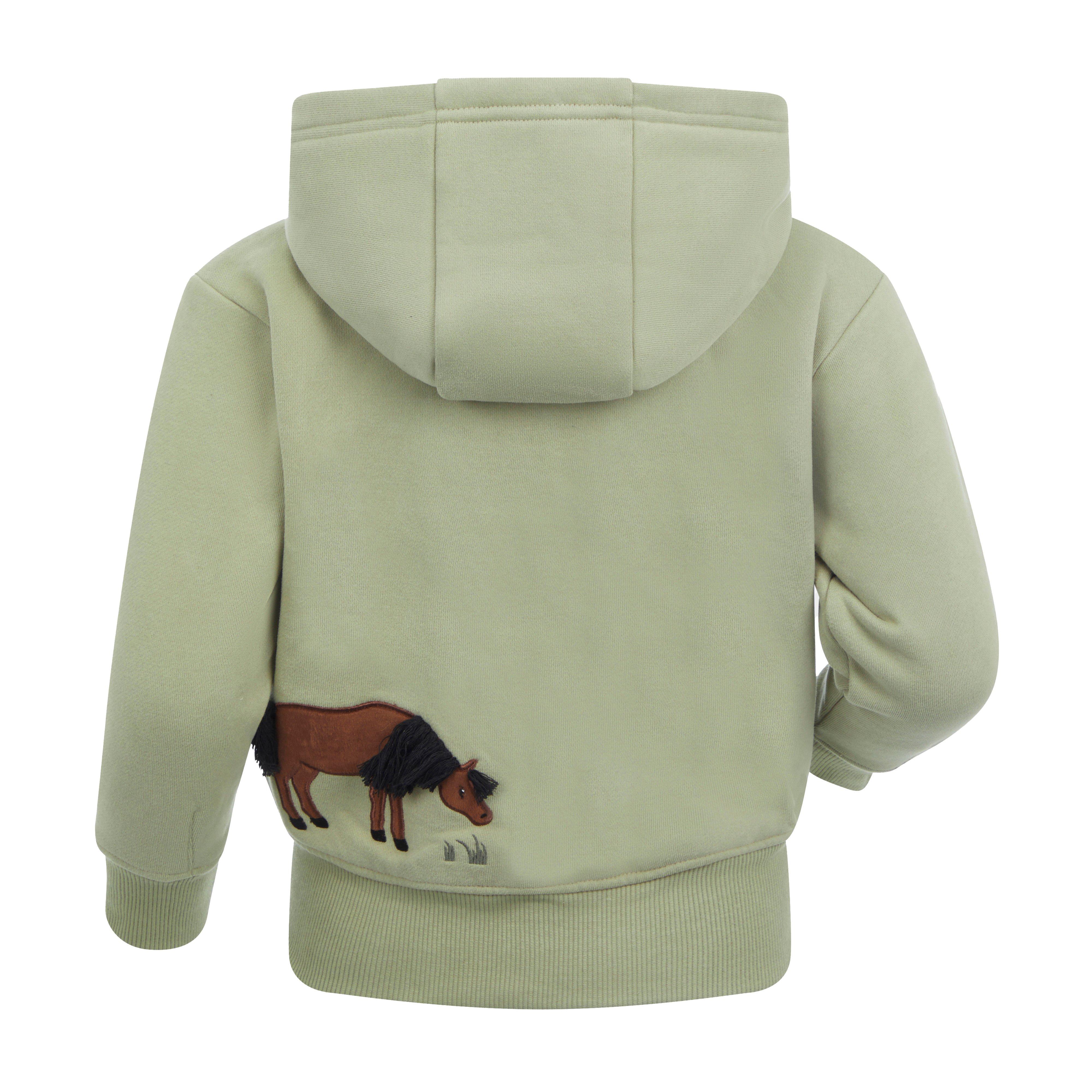 Mini Charlie Zip Through Hoodie Fern