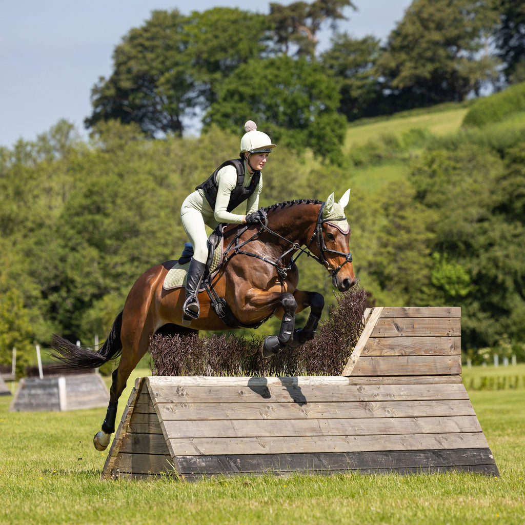 Suede Close Contact Saddle Pad Fern