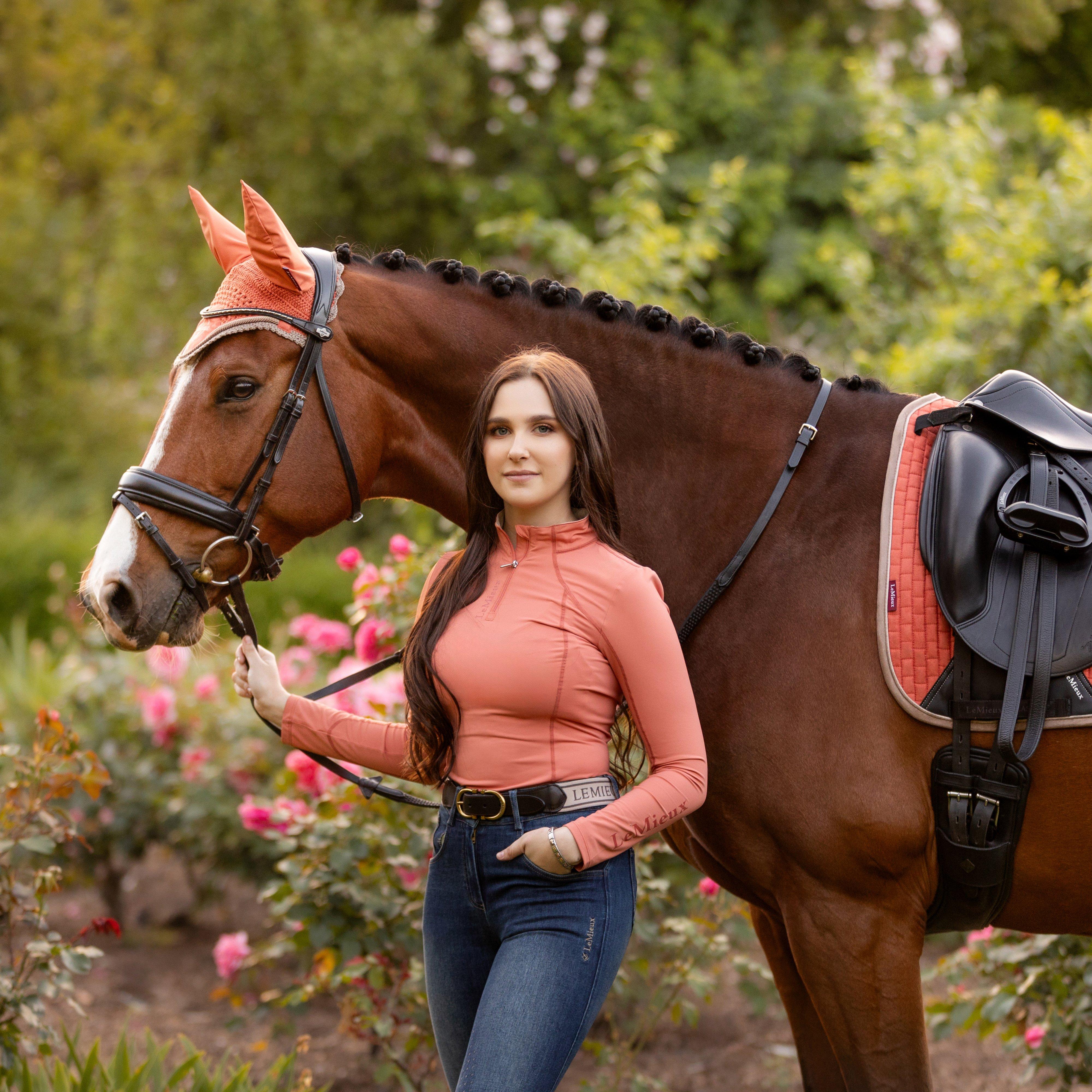 Suede Dressage Saddle Pad Apricot