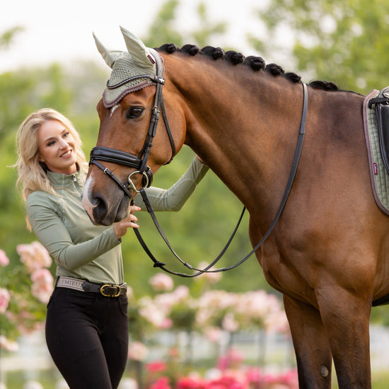 Suede Dressage Saddle Pad Fern