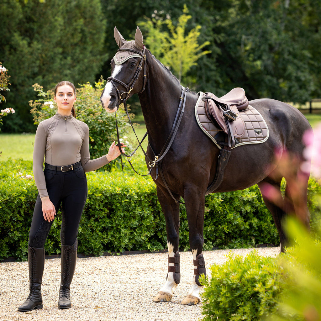 Loire Classic Close Contact Saddle Pad Walnut