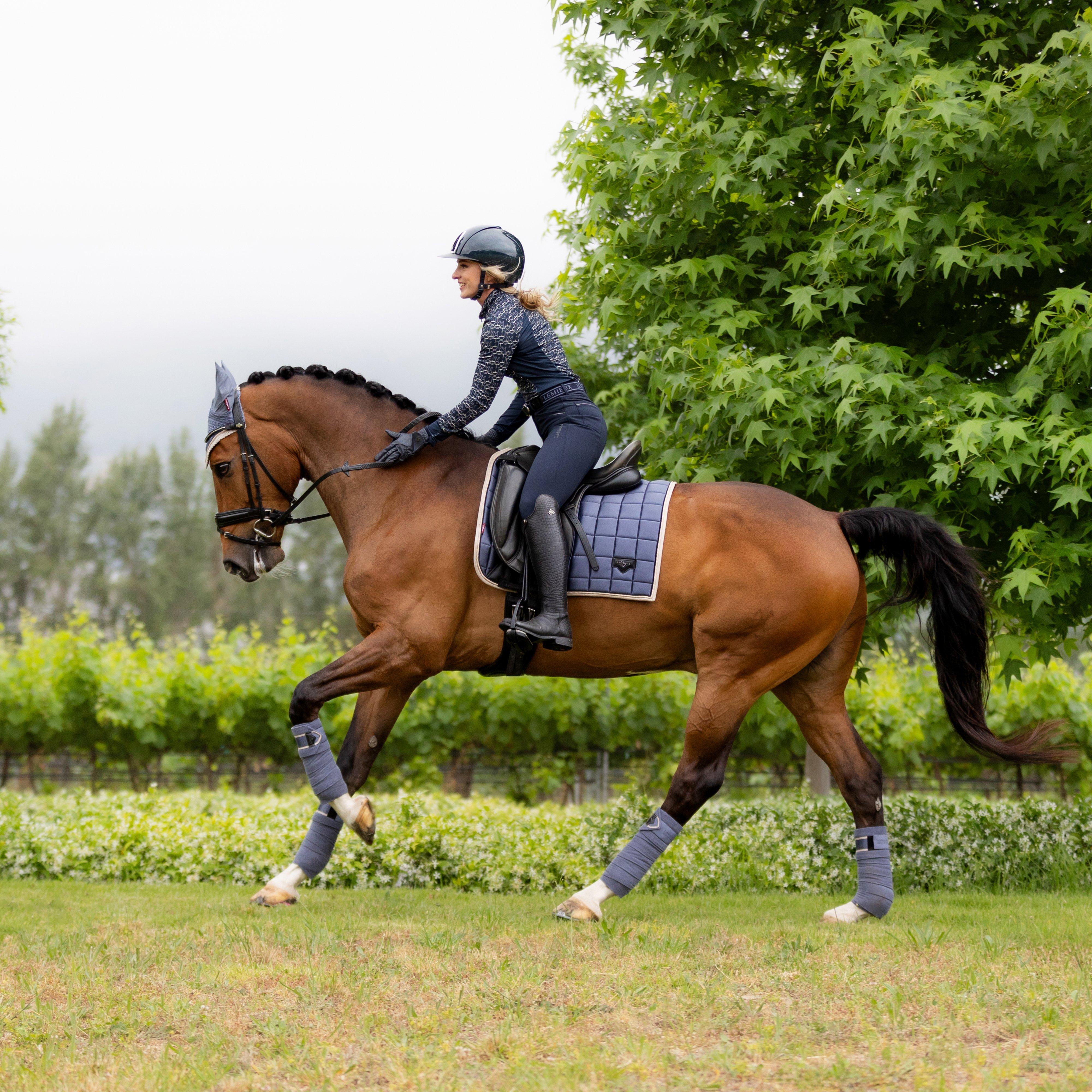Loire Classic Dressage Saddle Pad Jay Blue