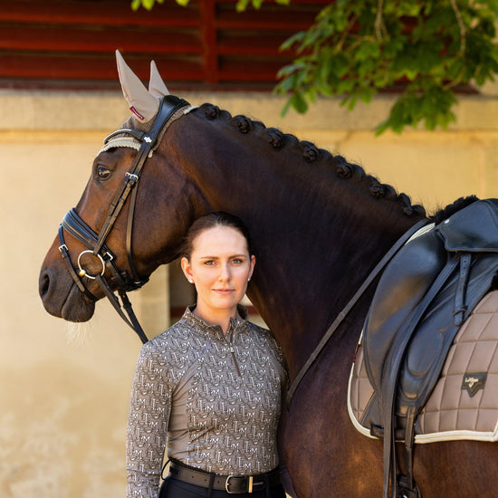 Loire Classic Dressage Saddle Pad Walnut