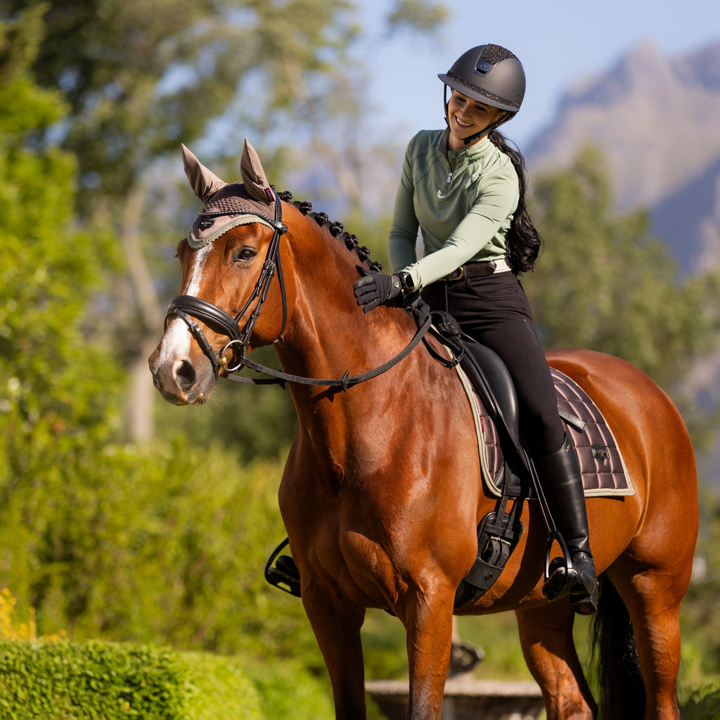 Loire Classic Dressage Saddle Pad Walnut