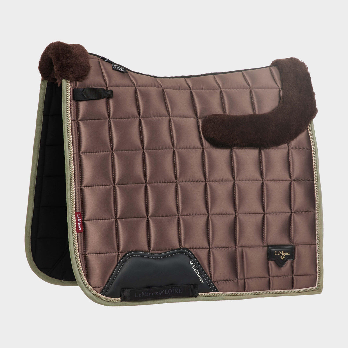 Merino Loire Classic Dressage Saddle Pad Walnut