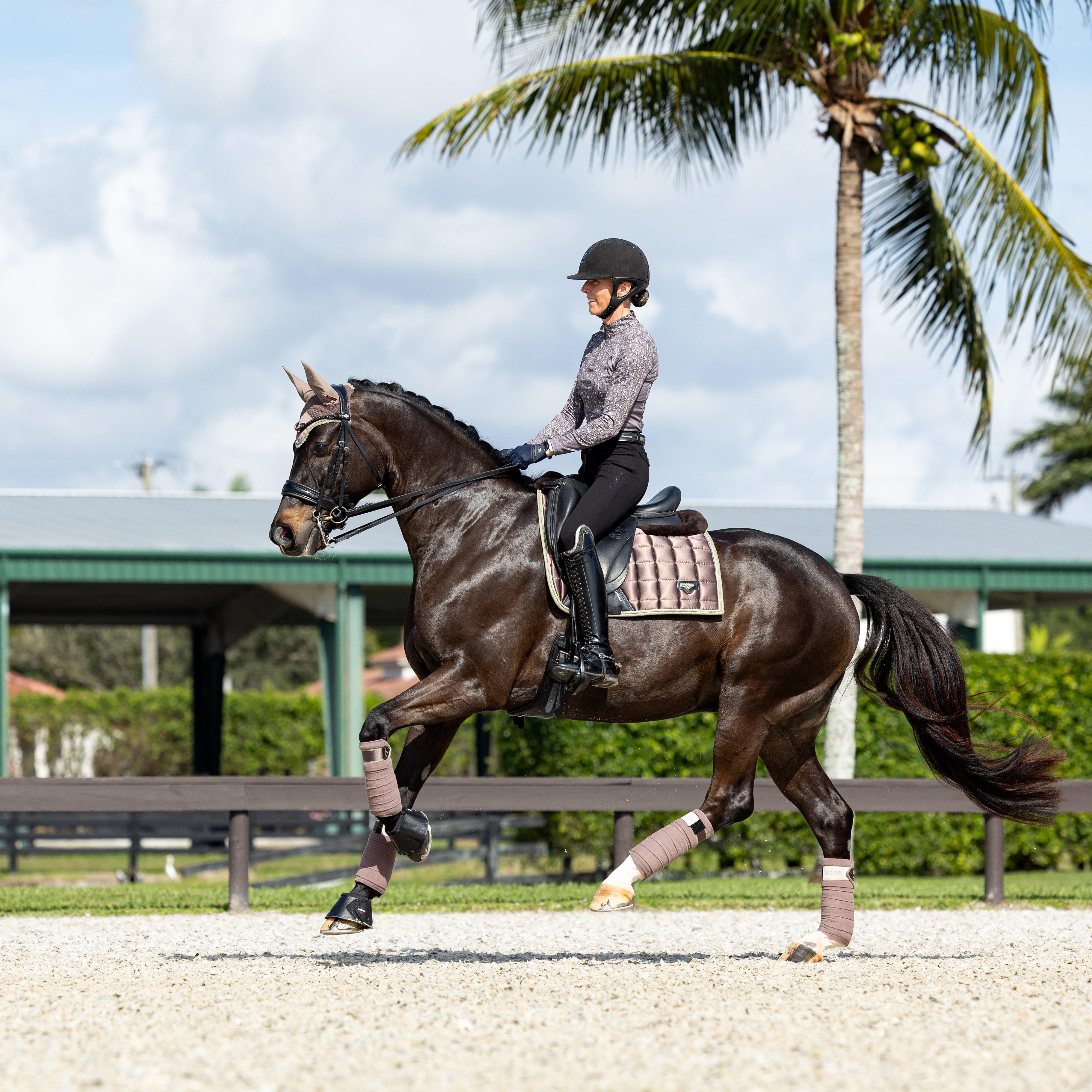 Merino Loire Classic Dressage Saddle Pad Walnut