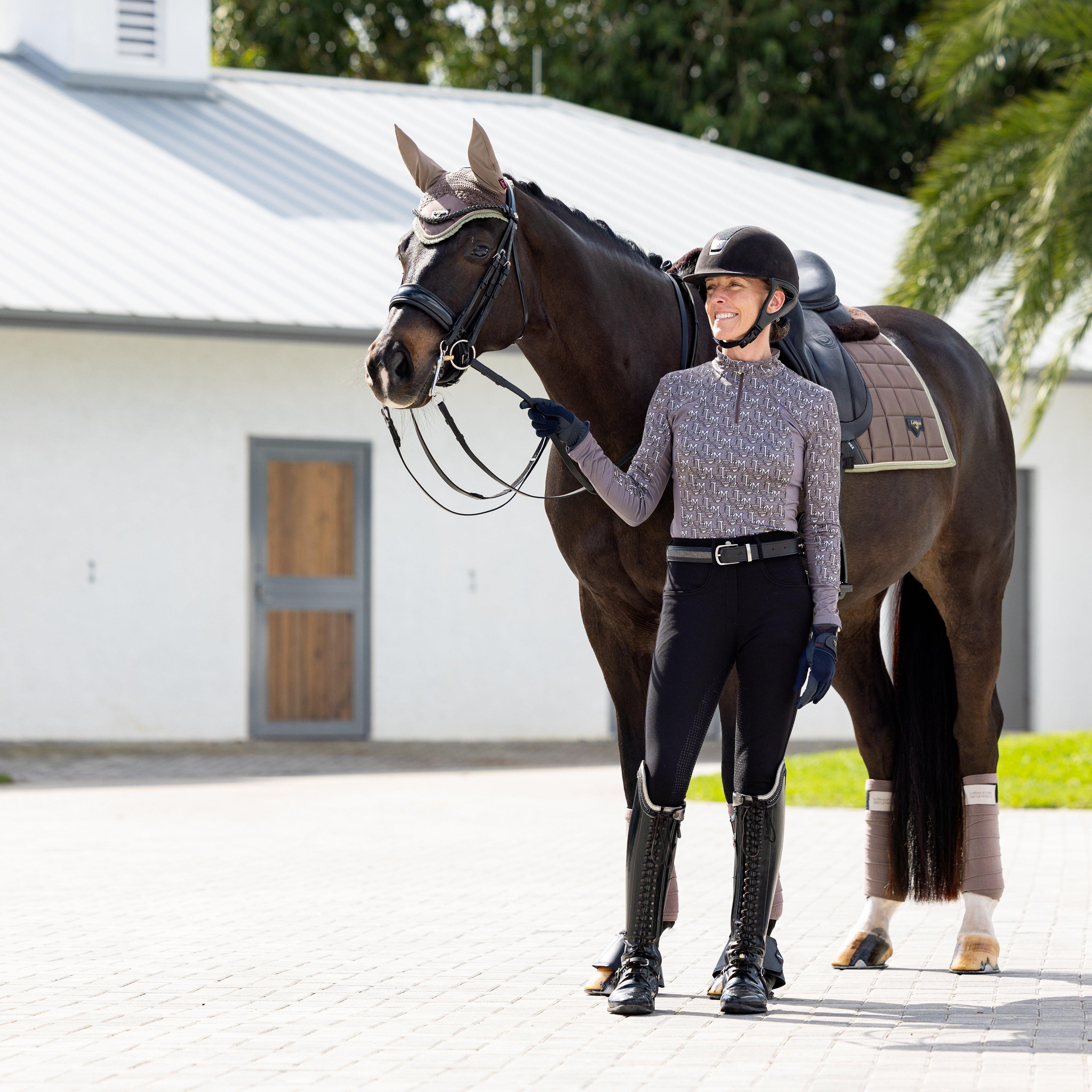 Merino Loire Classic Dressage Saddle Pad Walnut