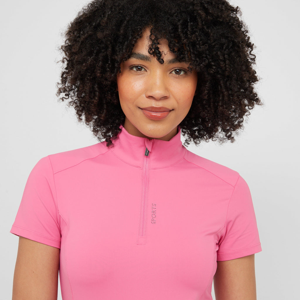 Womens Alissa Short Sleeved Base Layer Hot Pink