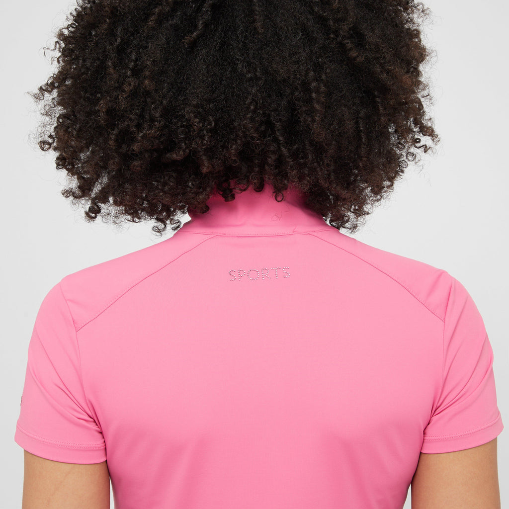 Womens Alissa Short Sleeved Base Layer Hot Pink
