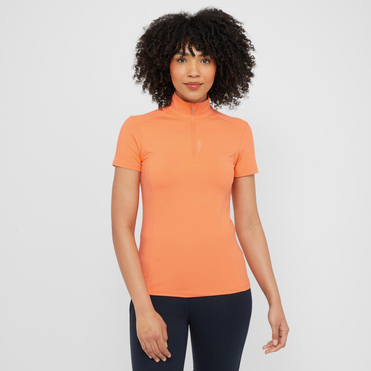 Womens Alissa Short Sleeved Base Layer Mandarin