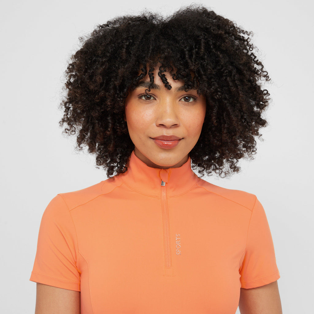 Womens Alissa Short Sleeved Base Layer Mandarin