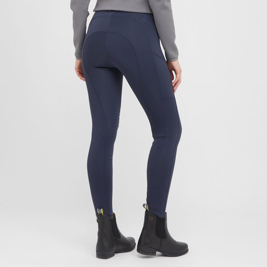 Classy Sporty Knee Patch Riding Tights Night