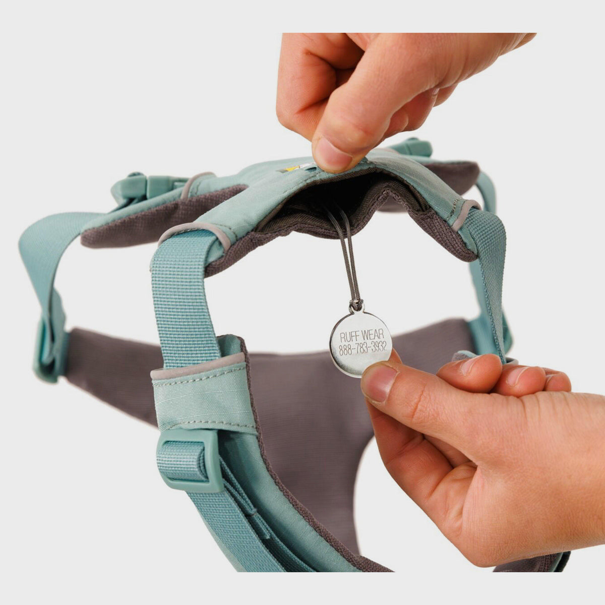 Front Range Dog Harness River Rock Green