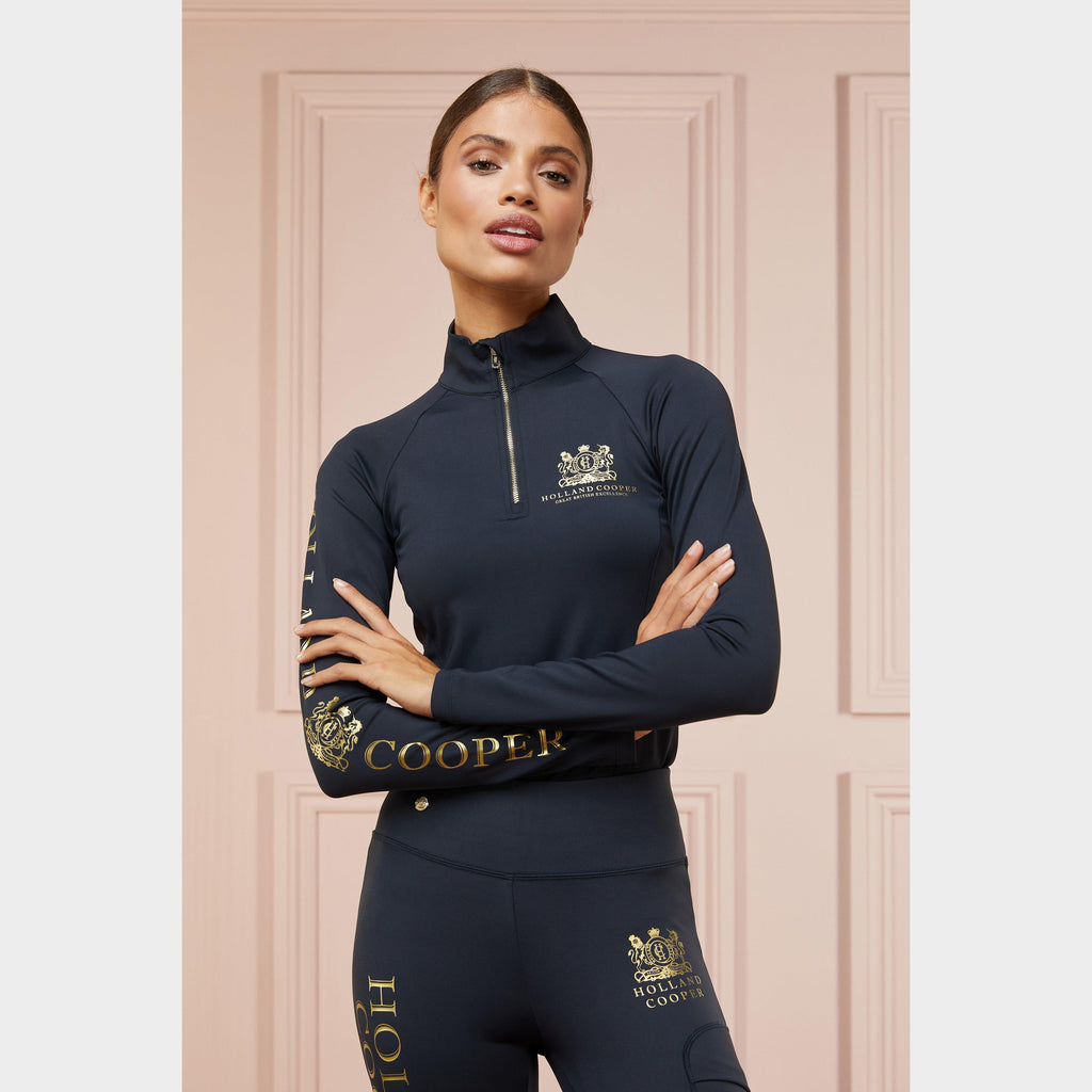 Womens Base Layer Slate Gold
