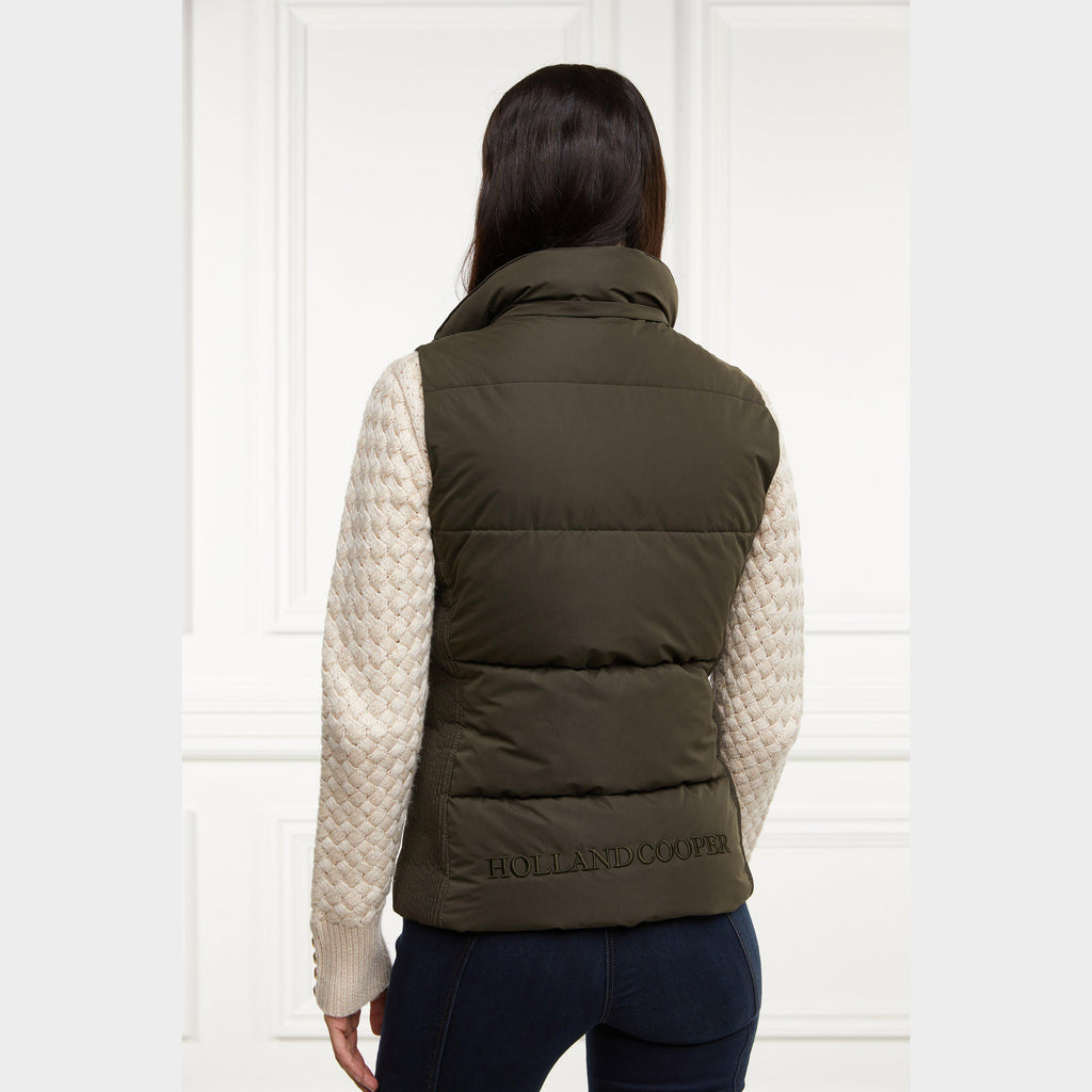 Womens Team Gilet Heritage Khaki