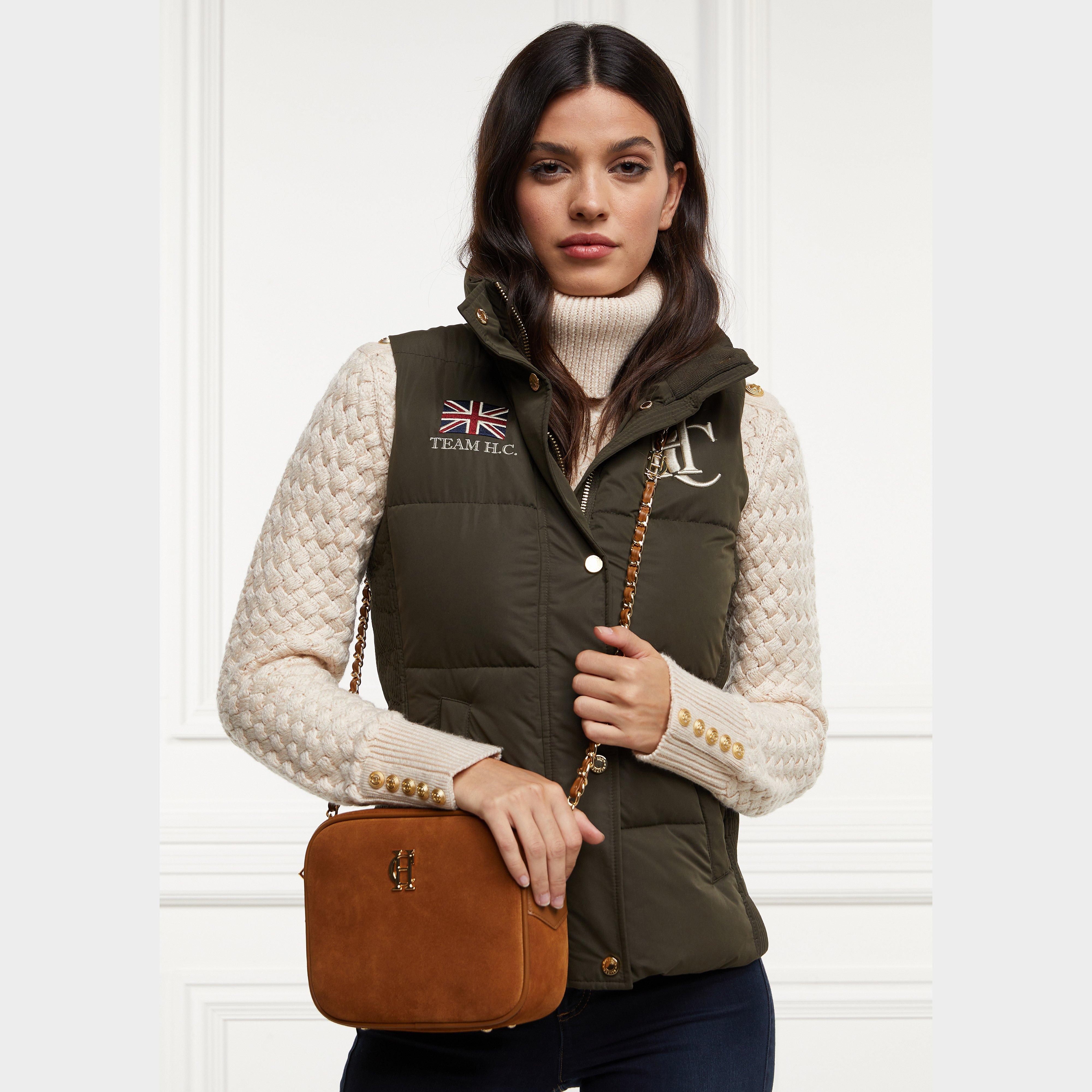 Womens Team Gilet Heritage Khaki