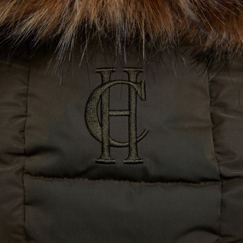 Womens Team Gilet Heritage Khaki