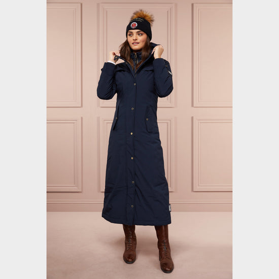 Womens Longline Training Coat Ink Navy