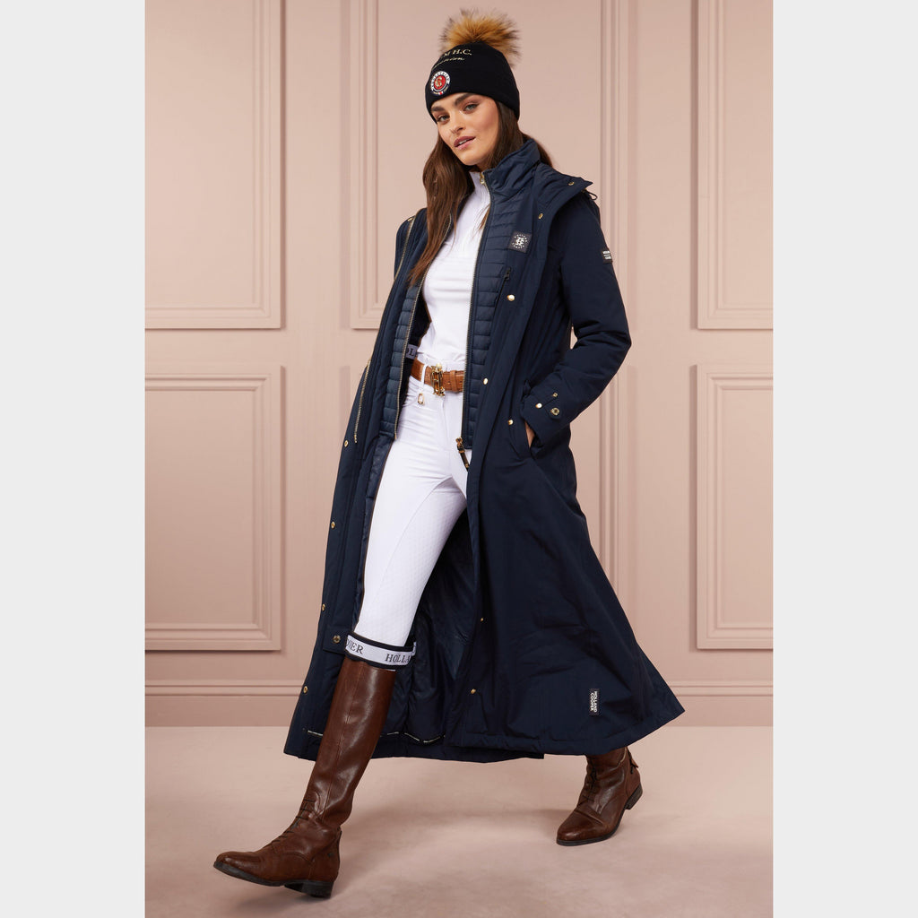 Womens Longline Training Coat Ink Navy