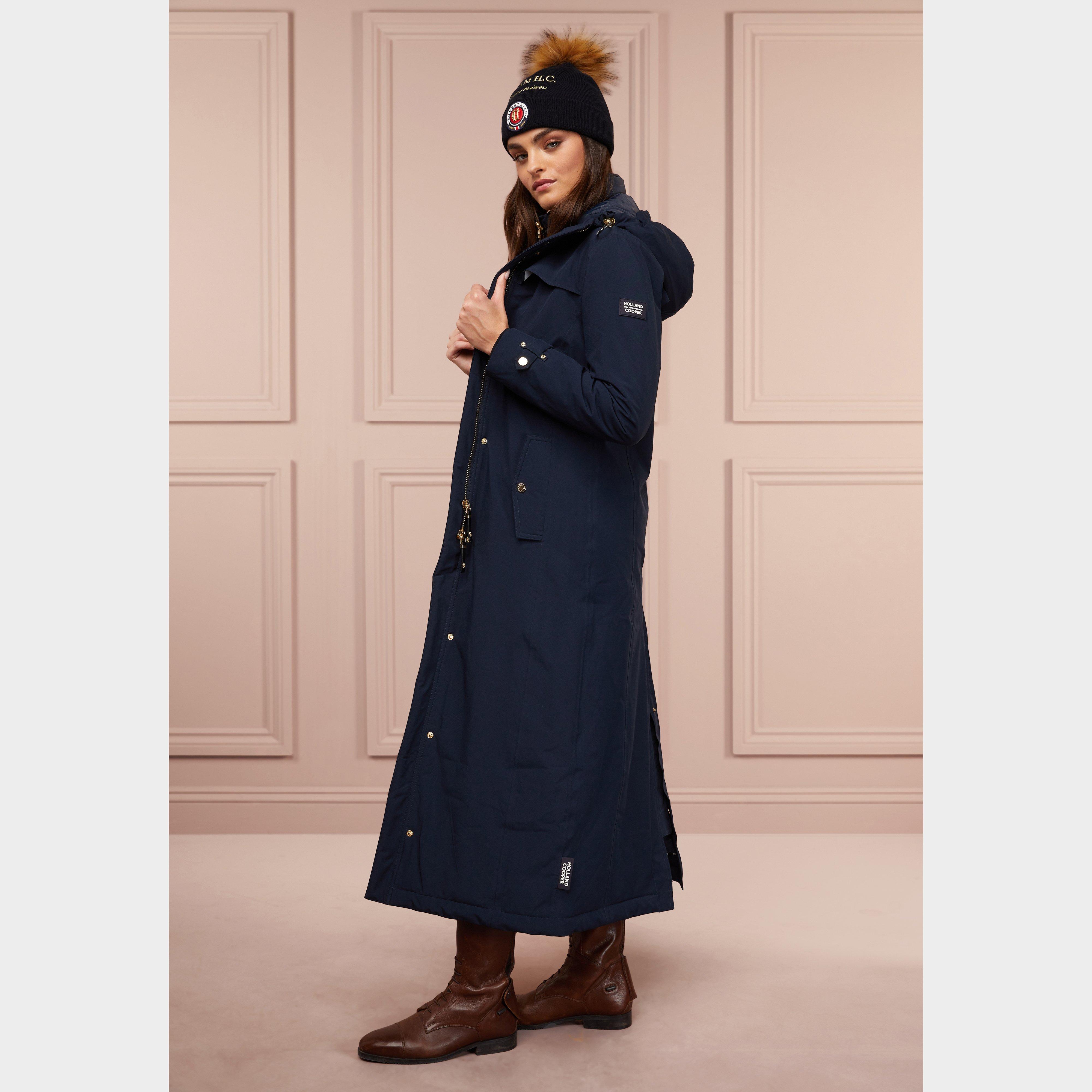 Womens Longline Training Coat Ink Navy