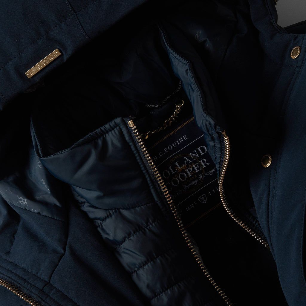 Womens Longline Training Coat Ink Navy