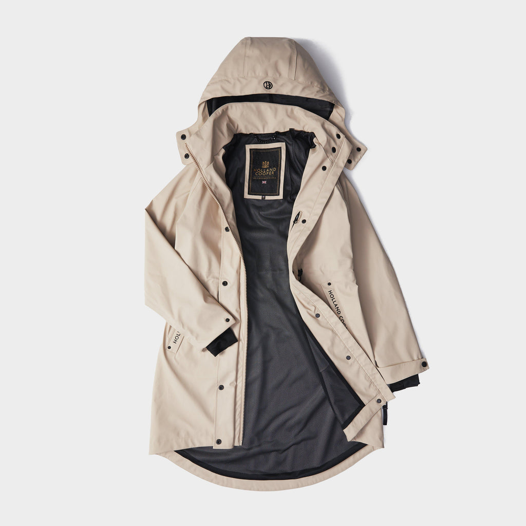 Womens Chartwell Rain Parka Stone