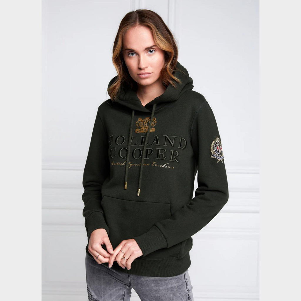Womens Heritage Hoodie Racing Green