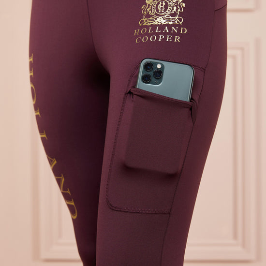 Womens Sport Leggings Mulberry