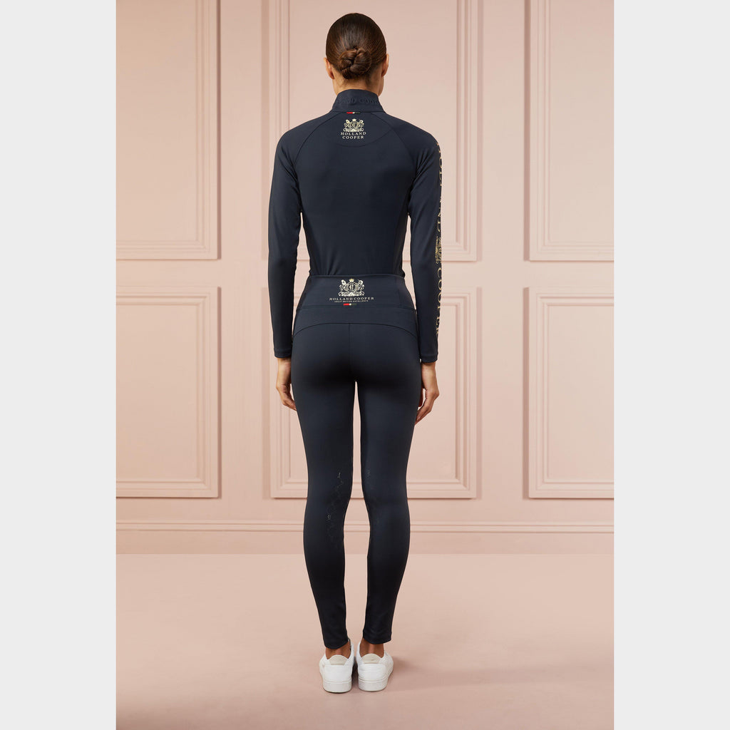 Womens Sport Leggings Slate Gold