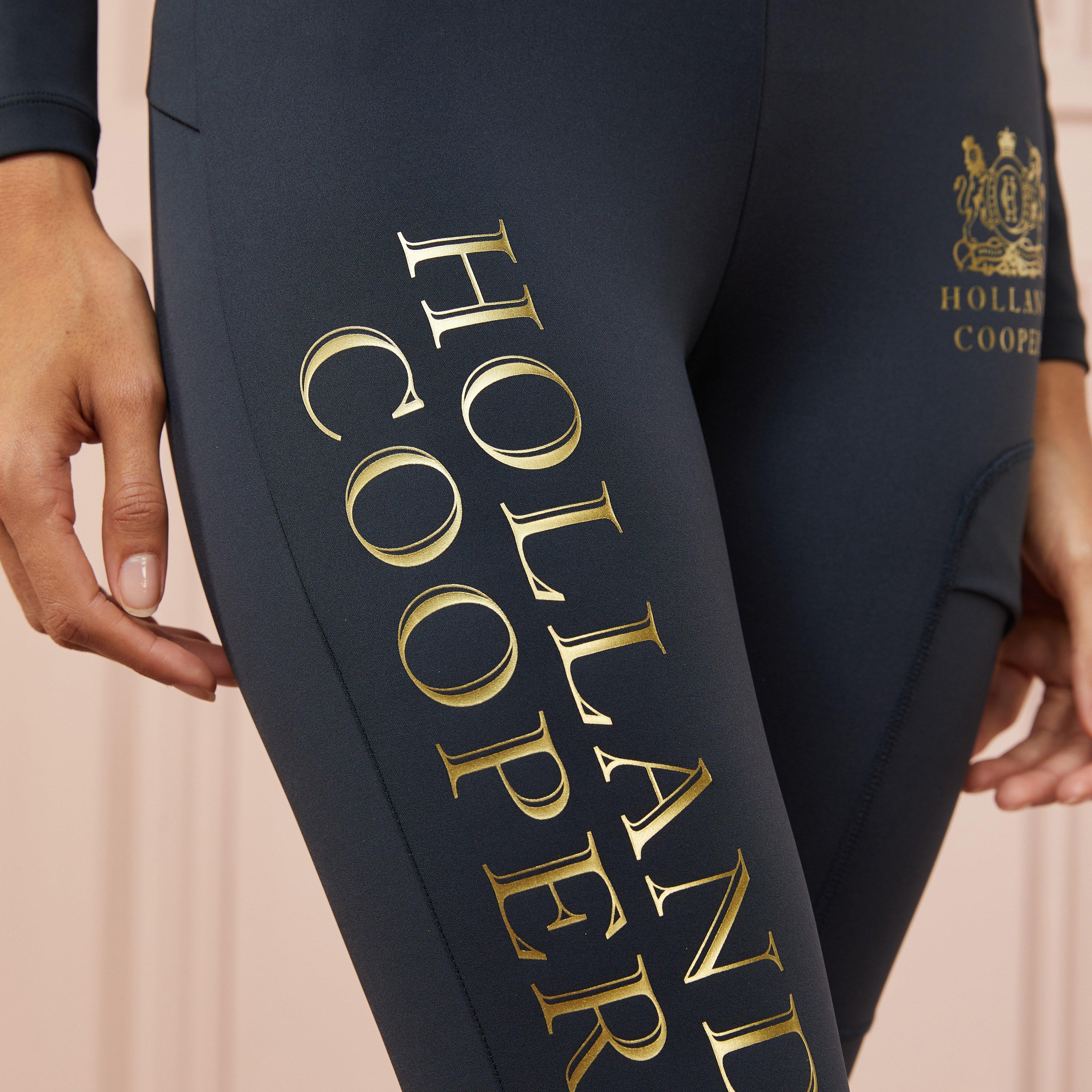 Womens Sport Leggings Slate Gold