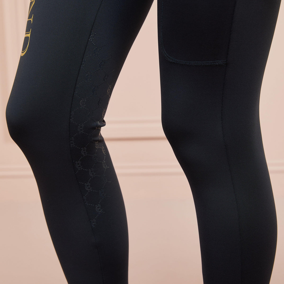 Womens Sport Leggings Slate Gold