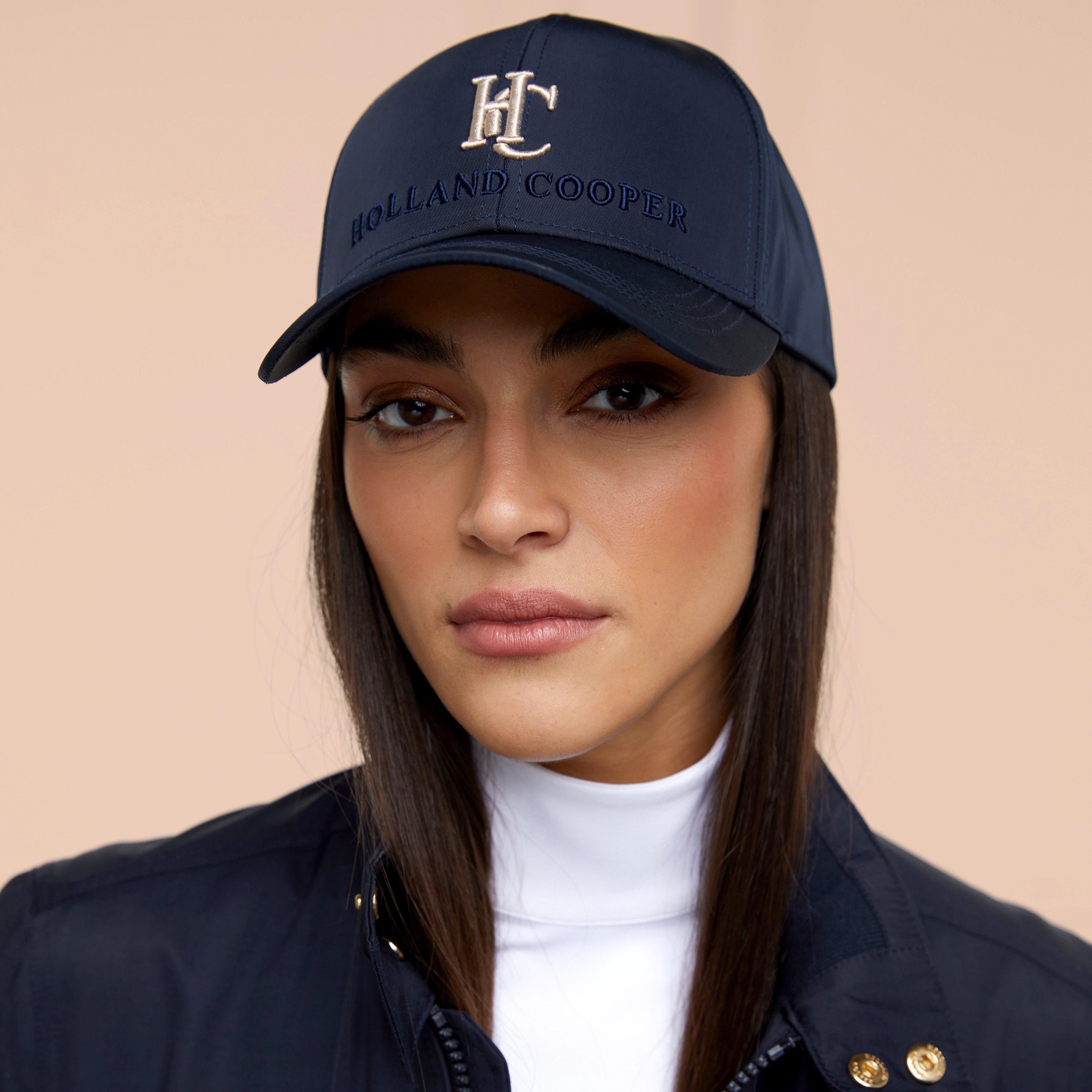 Womens Burghley Equestrian CapInk Navy Monogram