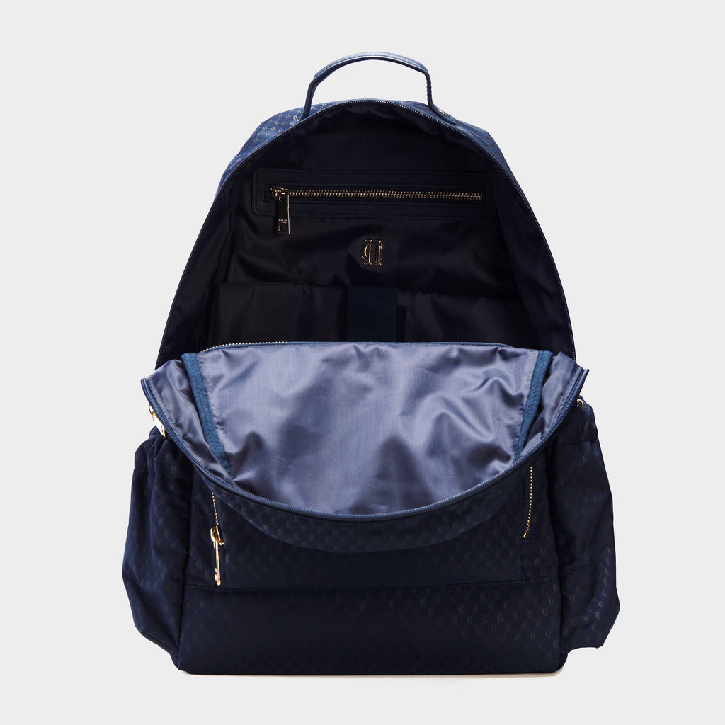 Burghley Backpack Ink Navy Monogram