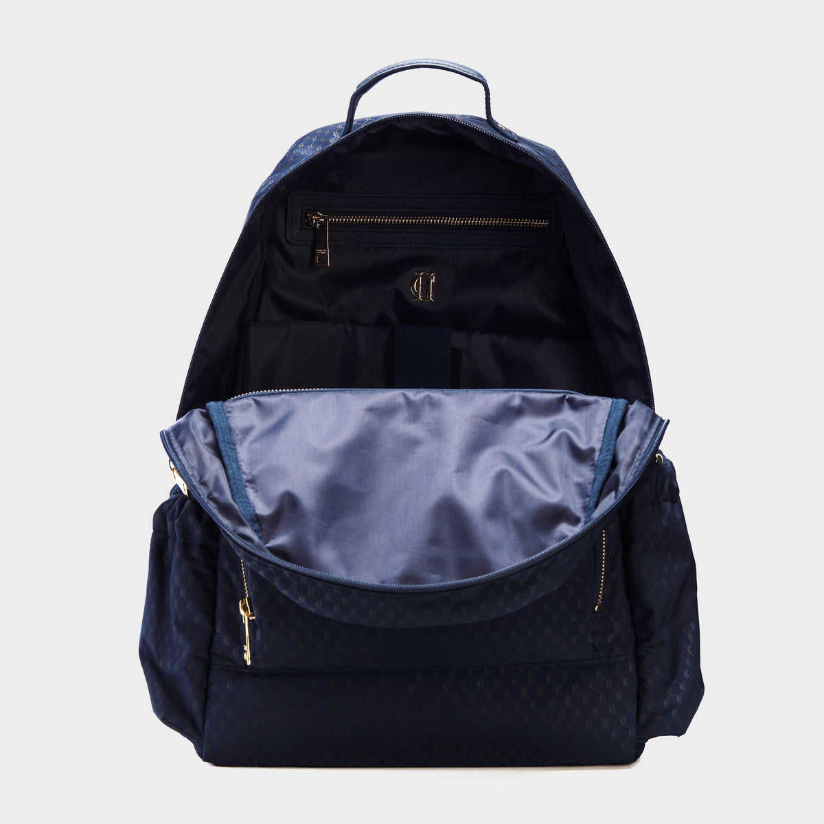 Burghley Backpack Ink Navy Monogram