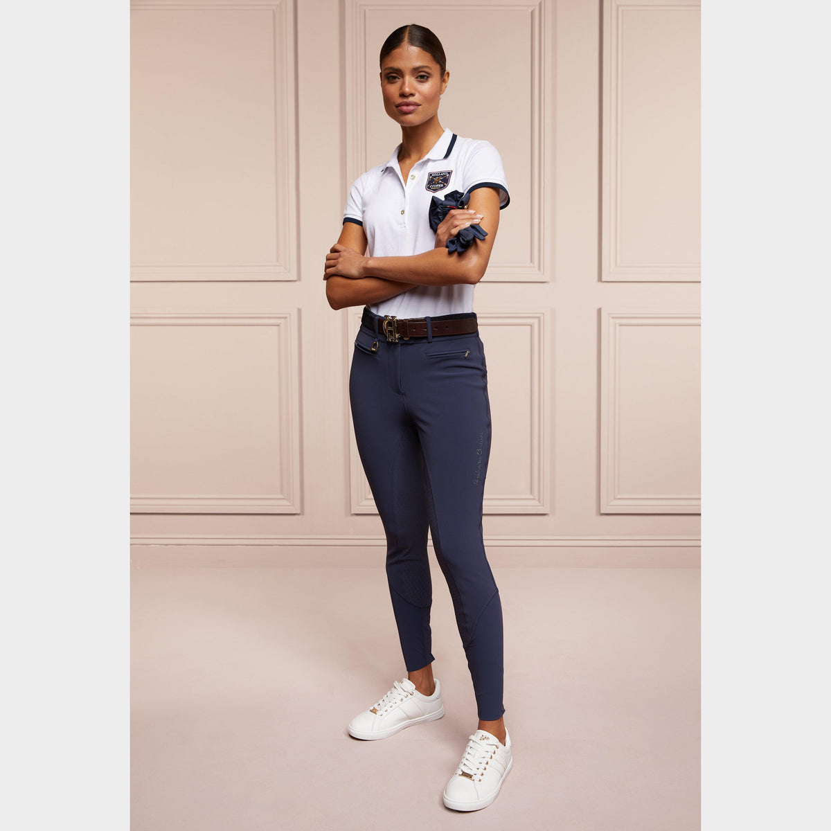 Womens Premium Mid Rise Breeches Yale Blue