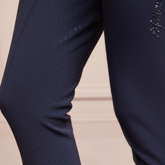 Womens Premium Mid Rise Breeches Yale Blue