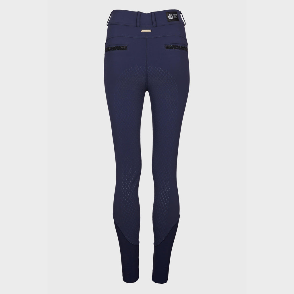 Womens Premium Mid Rise Breeches Yale Blue