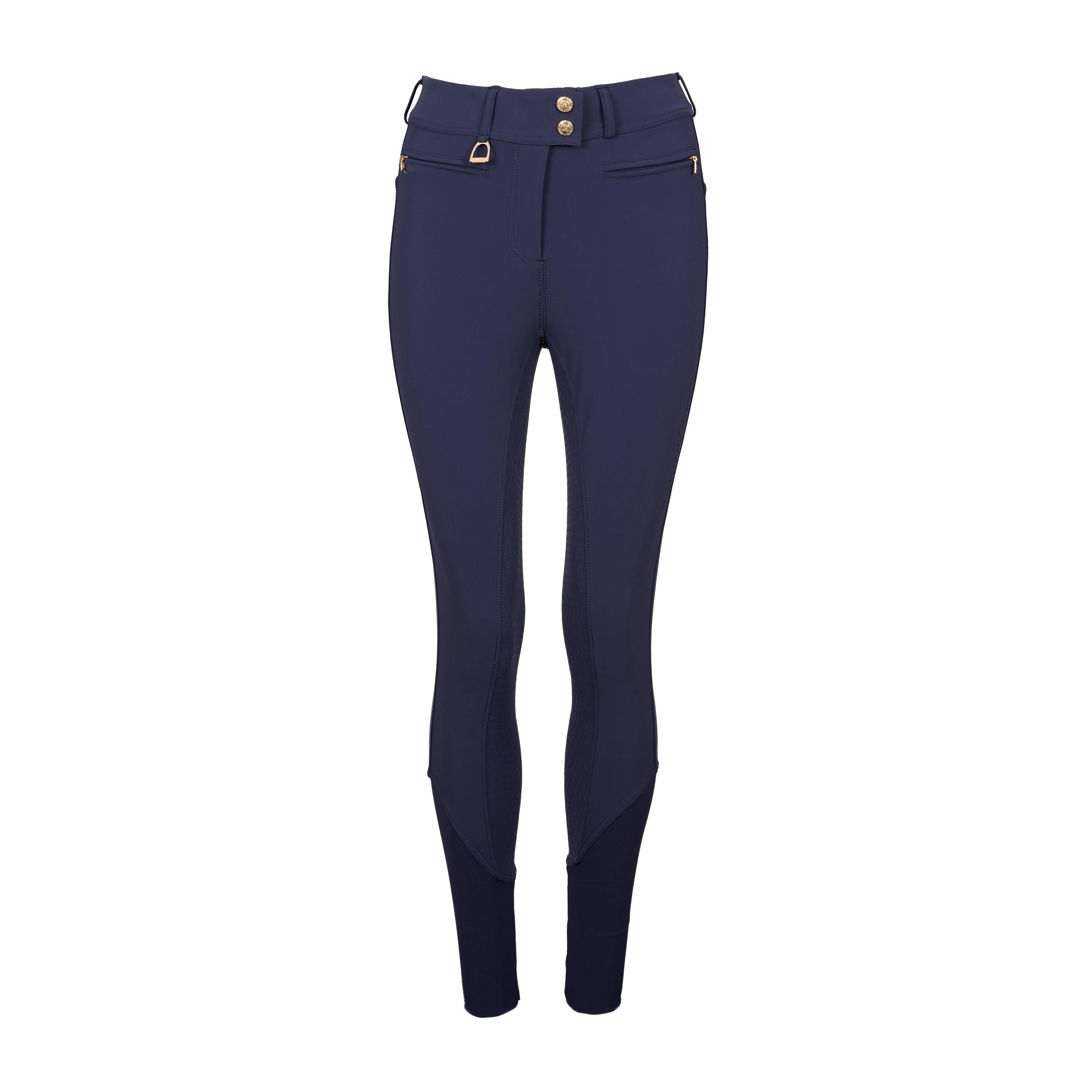 Womens Premium Mid Rise Breeches Yale Blue
