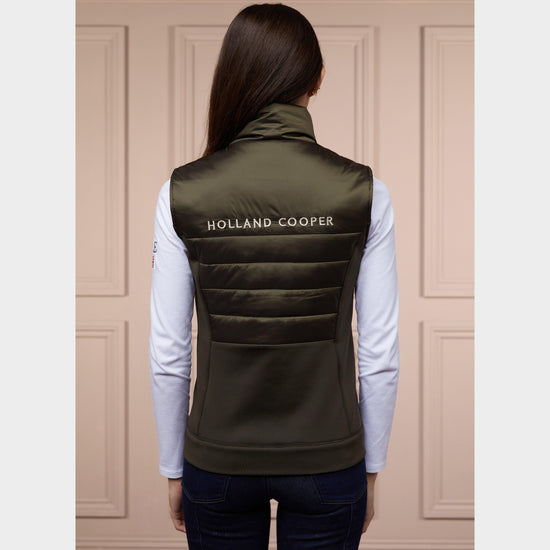 Womens Hybrid Gilet Heritage Khaki
