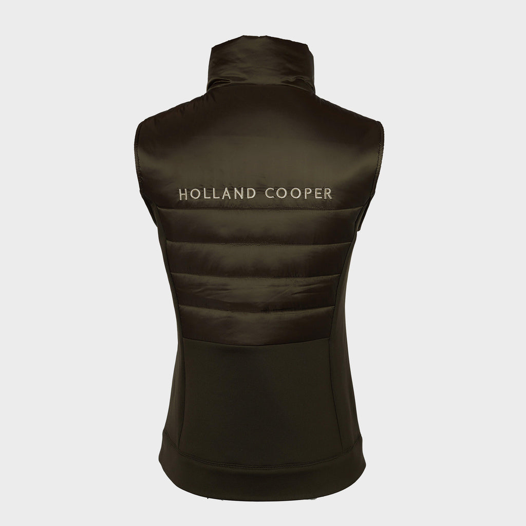 Womens Hybrid Gilet Heritage Khaki
