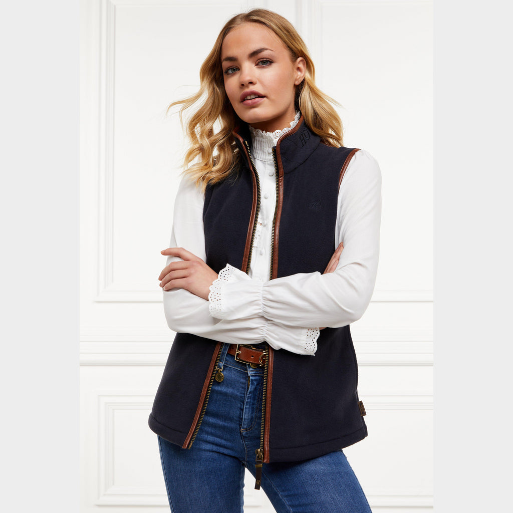 Womens Country Fleece Gilet Ink Navy