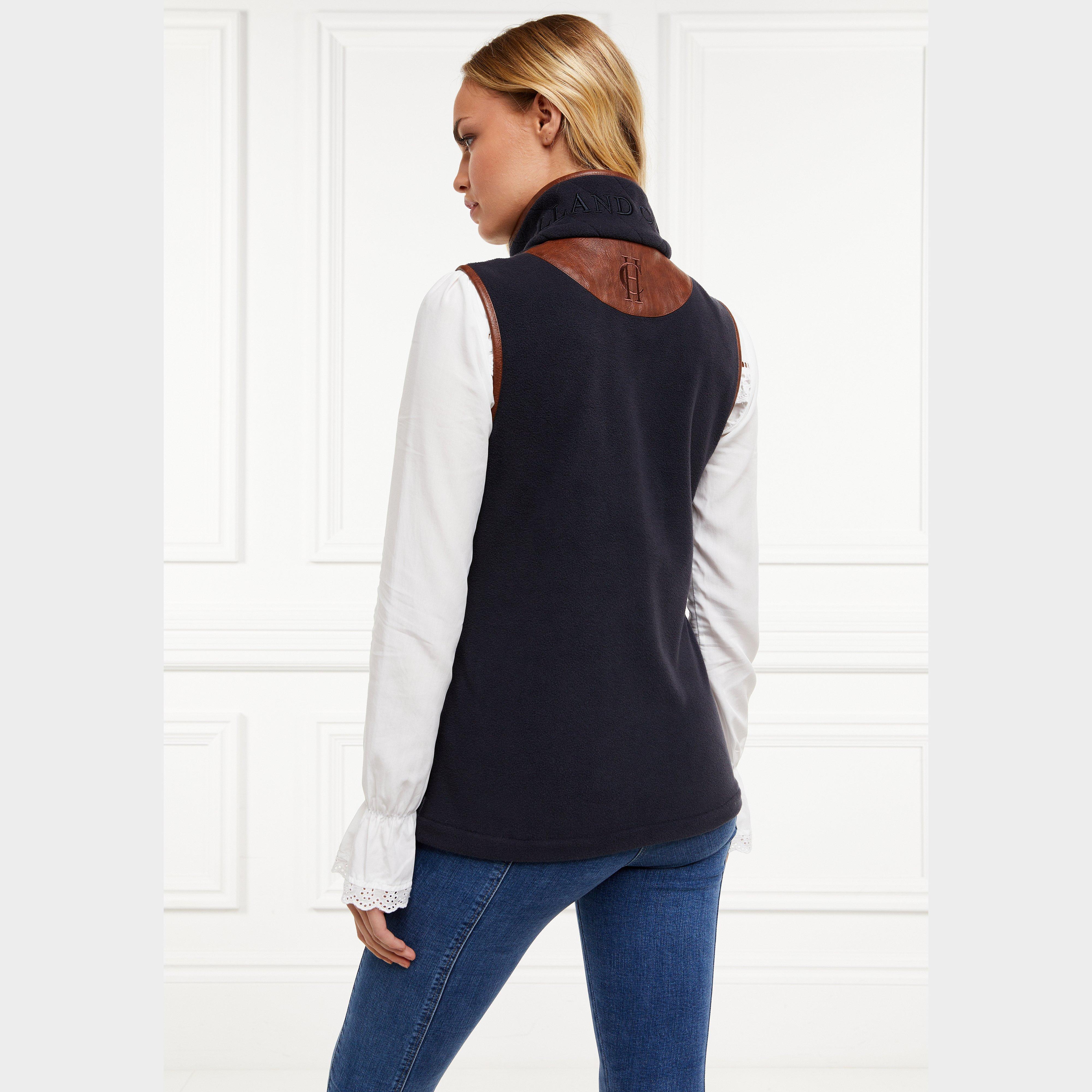 Womens Country Fleece Gilet Ink Navy