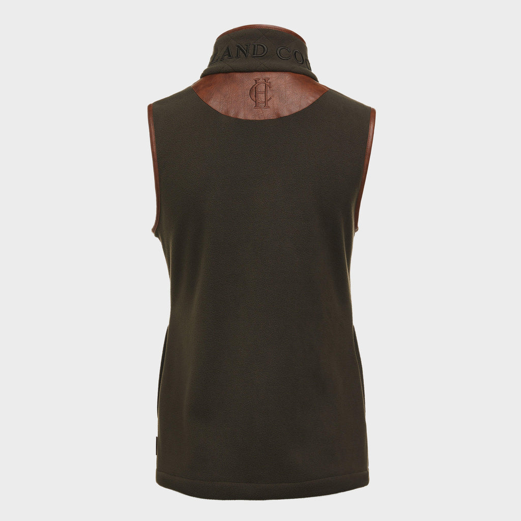 Womens Country Fleece Gilet Khaki
