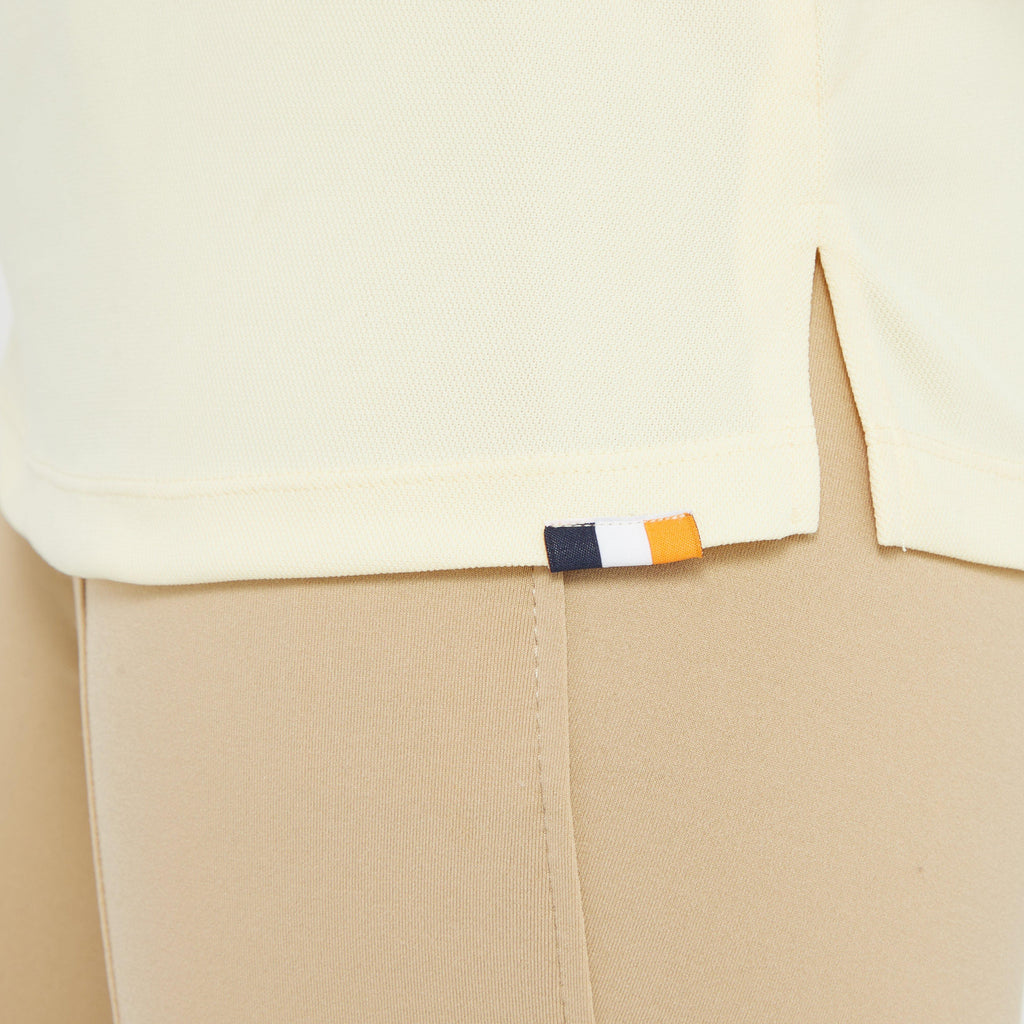 Womens Short Sleeve Tie Shirt Yellow