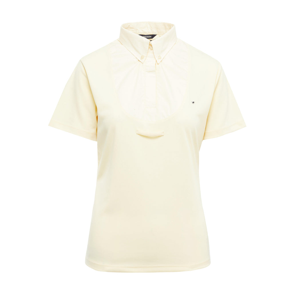 Womens Short Sleeve Tie Shirt Yellow