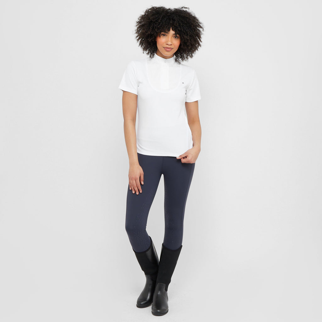 Womens Short Sleeve Stock Shirt White