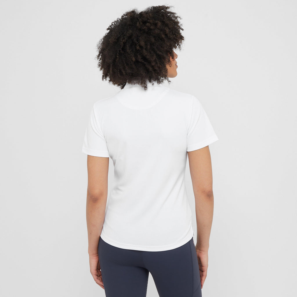 Womens Short Sleeve Stock Shirt White